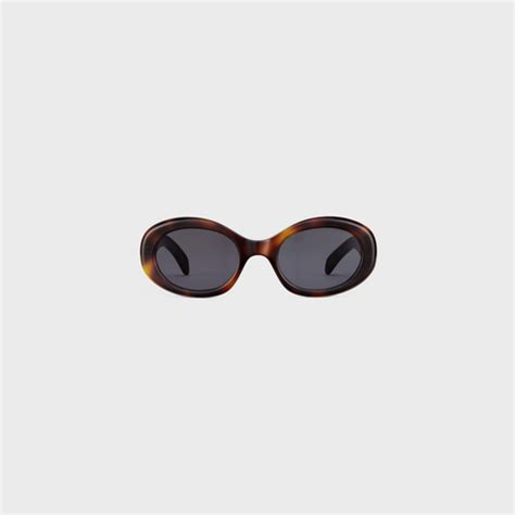 Buy CELINE Oval Sunglasses 'Blonde Havana/Smoke'.